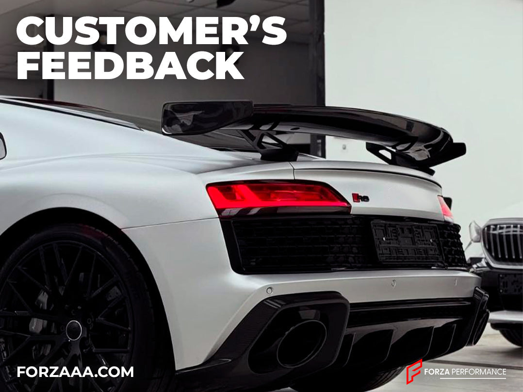 DRY CARBON REAR SPOILER for AUDI R8 4S 2015-2019 UPGRADE to GT STYLE: