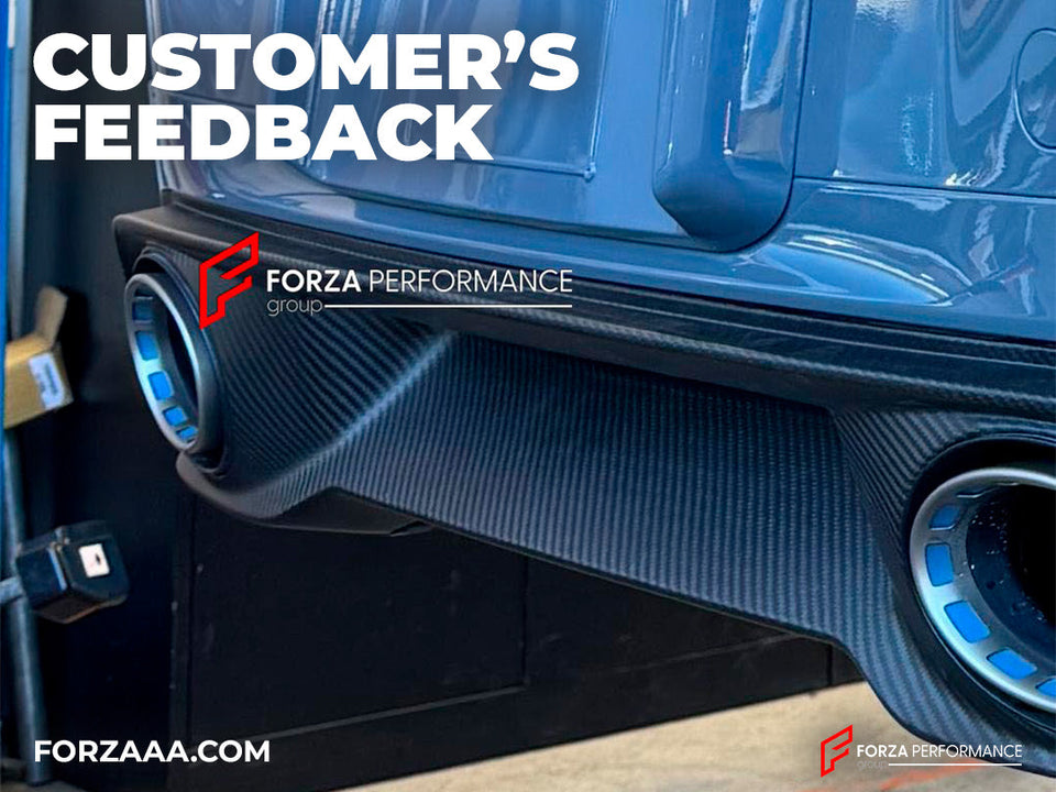 DRY CARBON REPLACEMENT REAR DIFFUSER for PORSCHE 911 992.2 CARRERA 2025+