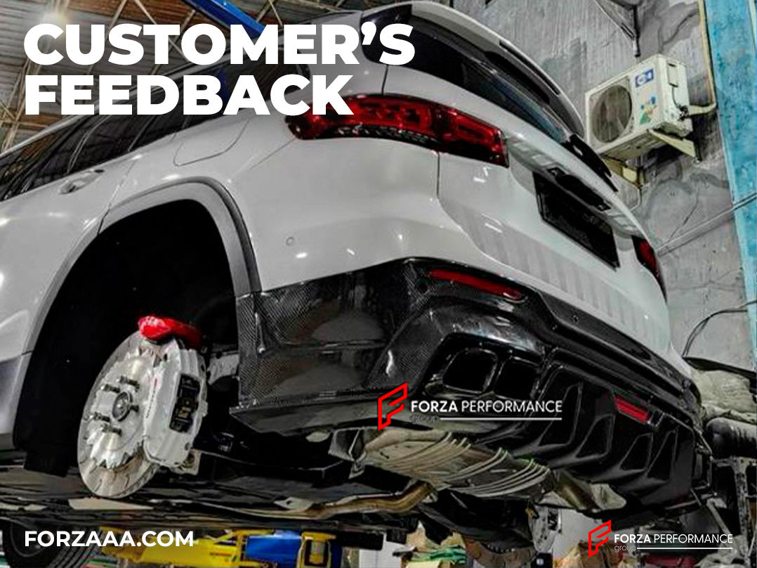 REAR DIFFUSER with EXHAUST TIPS for MERCEDES BENZ GLB CLASS X247 2019+: Customer's Feedback