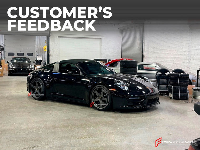 FORGED WHEELS and CARBON CERAMIC BRAKE ROTORS for PORSCHE 911 992.1 TARGA GTS 2024