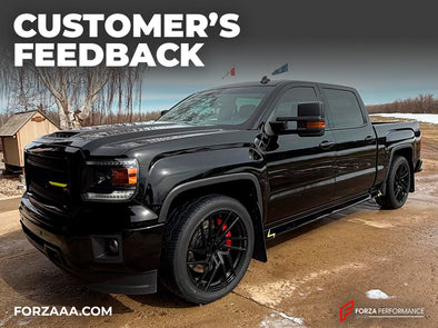 FORZA PERFORMANCE 22 INCH FORGED WHEELS RIMS for GMC SIERRA 1500 2014 custom fit VOSSEN