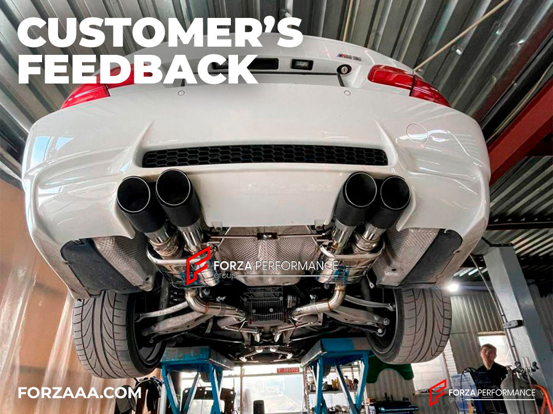 VALVED EXHAUST CATBACK MUFFLER for BMW M3 E92 4.0 2008 - 2013: Customer's feedback