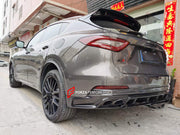 CARBON BODY KIT for MASERATI LEVANTE 2016+  Set includes:  Front Lip Side Skirts Roof Spoiler Rear Diffuser