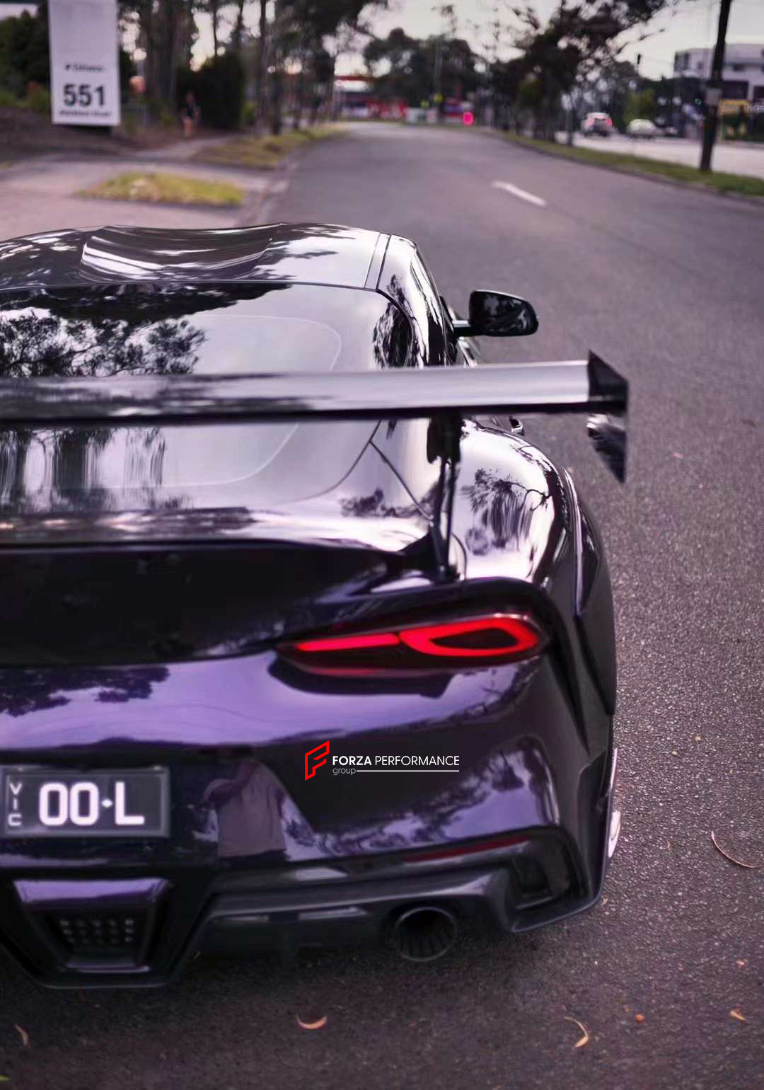 BKSS II CARBON BODY KIT FOR TOYOTA SUPRA A90 A91 2019+  Set includes:  Front Lip Front Canards Front Bumper Hood Side Skirts