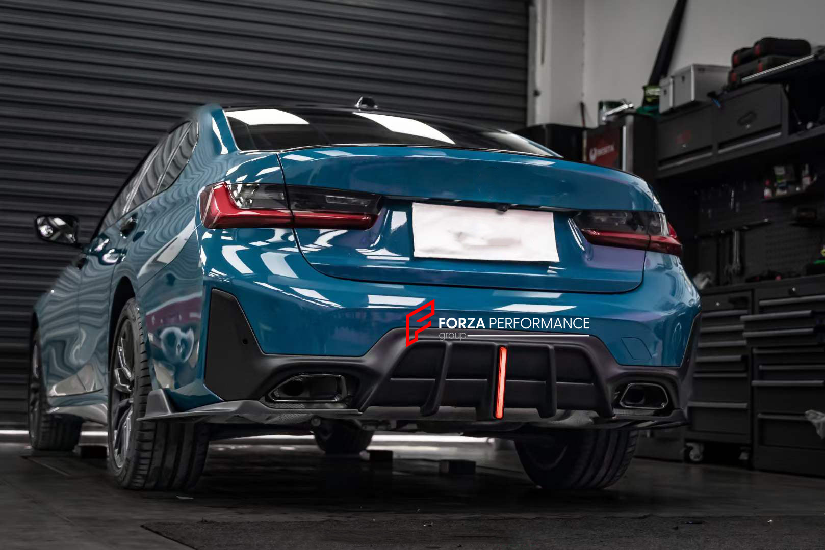 BODY AERO KIT for BMW 3-SERIES G20 LCI  Set includes:  Front Lip Side Skirts Rear Diffuser