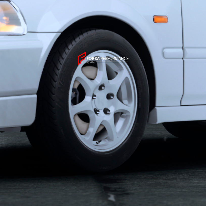99 Type R White Rims 15 INCH FORGED WHEELS RIMS for HONDA CIVIC TYPE R EK9 1997 - 2000 ...