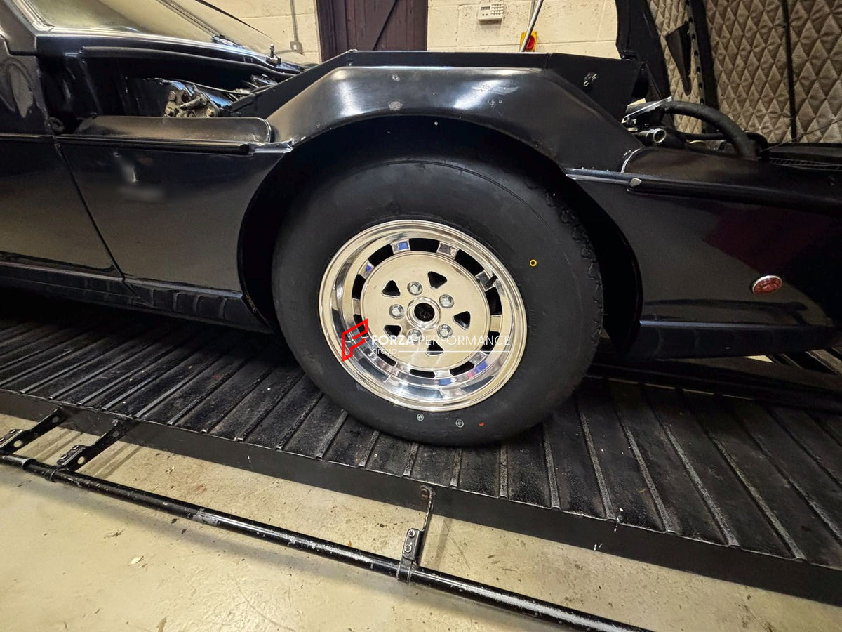 15 INCH FORGED WHEELS RIMS for LAMBORGHINI ESPADA MARK 3 1972 custom fit buy OEM LAMBORGHINI ESPADA style design wheels