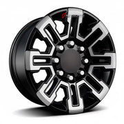 We manufacture premium quality forged wheels rims for GMC Sierra EV Elevation 2023+ in any design, size, color.

WHEEL SIZE:

Front: 18 x 8.5 ET 35
Rear: 18 x 8.5 ET 35
PCD: 8 x 165.1
CB: 116.7
Finish: Silver Machined with Gloss Black
Material: 6061-T6 Forged Aluminum
THIS WHEEL DESIGN CAN BE CUSTOM-MADE FOR YOUR CAR IN ANY SIZE AND COLOR OPTIONS
Available in monoblock, 2-piece, 3-piece, duoblock, beadlock
3D wheel renderings are provided according to the exact dimensions and specifications requested by the