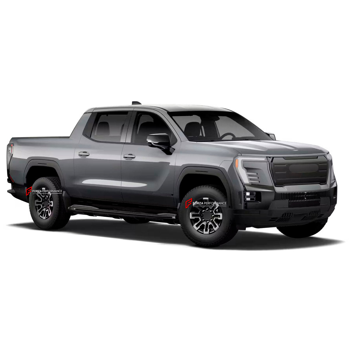 We manufacture premium quality forged wheels rims for GMC Sierra EV Elevation 2023+ in any design, size, color.

WHEEL SIZE:

Front: 18 x 8.5 ET 35
Rear: 18 x 8.5 ET 35
PCD: 8 x 165.1
CB: 116.7
Finish: Silver Machined with Gloss Black
Material: 6061-T6 Forged Aluminum
THIS WHEEL DESIGN CAN BE CUSTOM-MADE FOR YOUR CAR IN ANY SIZE AND COLOR OPTIONS
Available in monoblock, 2-piece, 3-piece, duoblock, beadlock
3D wheel renderings are provided according to the exact dimensions and specifications requested by the