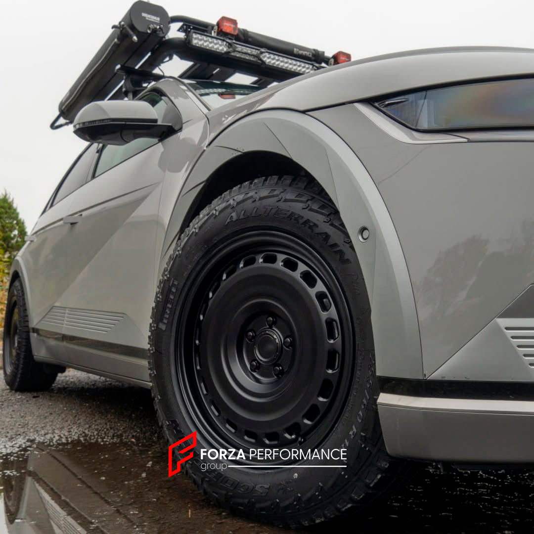 We manufacture premium quality forged wheels for HYUNDAI IONIQ 5 NE 2024 - 2026 in any design, size, color.

THIS WHEEL DESIGN CAN BE CUSTOM-MADE FOR YOUR CAR IN ANY SIZE AND COLOR OPTIONS
Available in monoblock, 2-piece, 3-piece, duoblock, beadlock
3D wheel renderings are provided according to the exact dimensions and specifications requested by the client, ensuring proper fitment for their car prior to production

OPTIONS: 

Brushed, polished, chrome, dual-color, milled face 
Floating