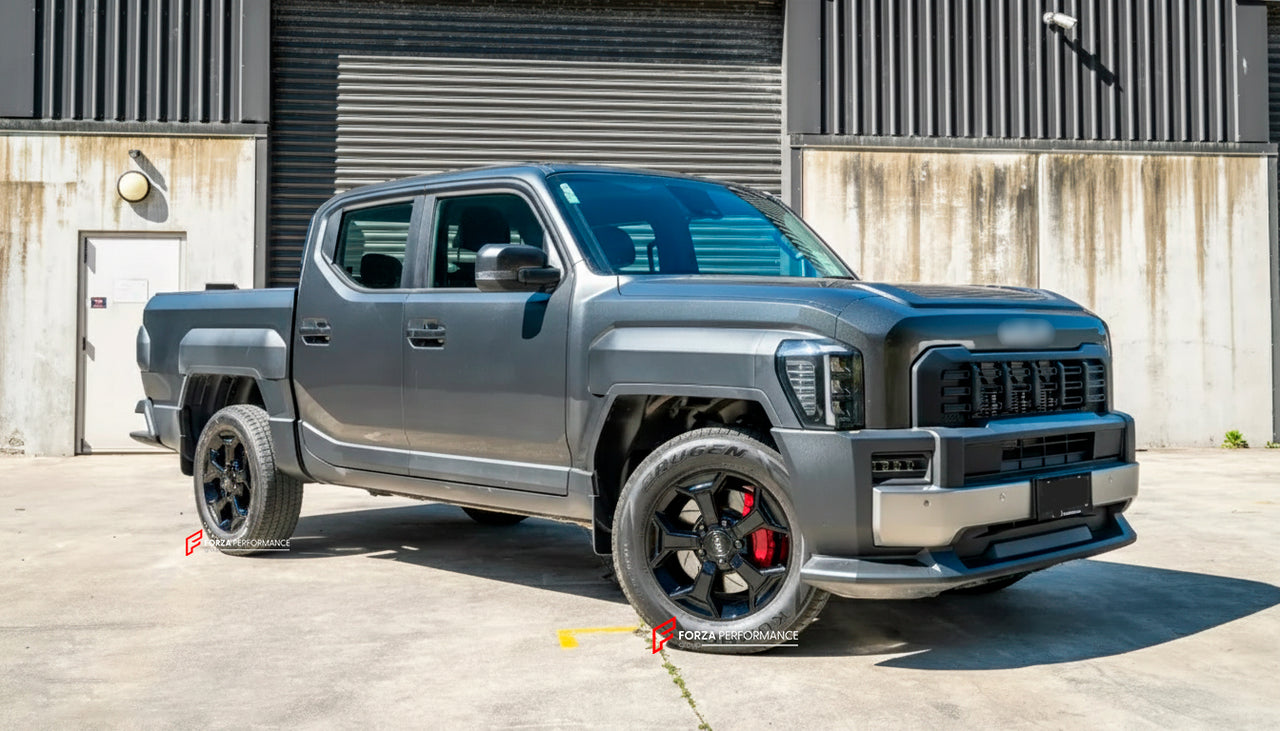 We manufacture premium quality forged wheels for KIA TASMAN 2025&nbsp;in any design, size, color.

THIS WHEEL DESIGN CAN BE CUSTOM-MADE FOR YOUR CAR IN ANY SIZE AND COLOR OPTIONS
Available in monoblock, 2-piece, 3-piece, duoblock, beadlock
3D wheel renderings are provided according to the exact dimensions and specifications requested by the client, ensuring proper fitment for their car prior to production

OPTIONS:&nbsp;

Brushed, polished, chrome, dual-color, milled face&nbsp;&nbsp;
Floating spinning cente