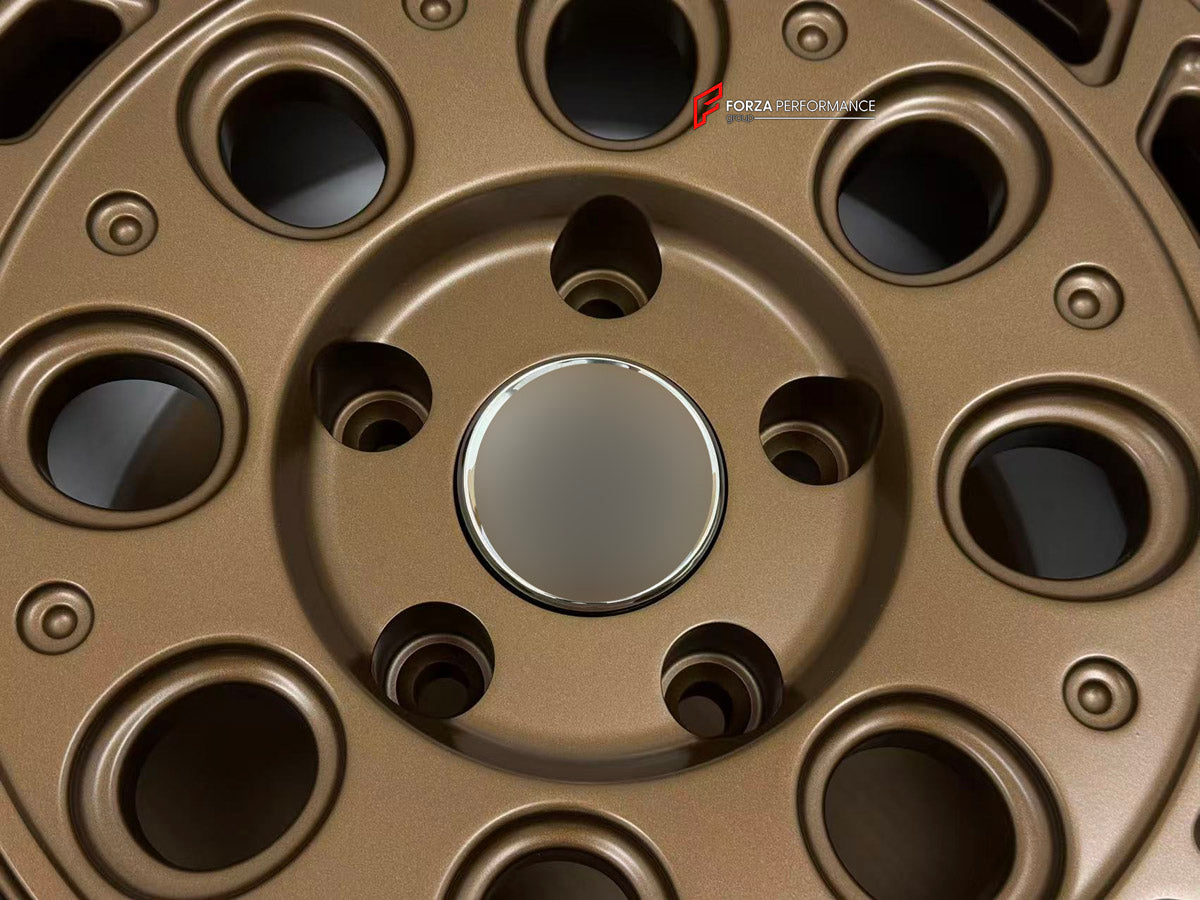 We manufacture premium quality forged wheels rims for Mercedes Benz G550 W463 2015+ in any design, size, color.

WHEEL SIZE:

Front: 18 x 9.0 ET 25
Rear: 18 x 9.0 ET 25
PCD: 5 x 130
CB: 84.1
Finish: Satin Bronze
Material: 6061-T6 Forged Aluminum
THIS WHEEL DESIGN CAN BE CUSTOM-MADE FOR YOUR CAR IN ANY SIZE AND COLOR OPTIONS
Available in monoblock, 2-piece, 3-piece, duoblock, beadlock
3D wheel renderings are provided according to the exact dimensions and specifications requested by the client, ensuring prope