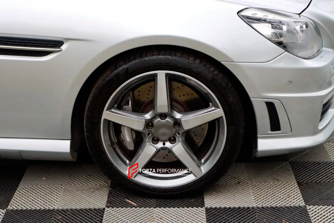 We manufacture premium quality forged wheels for MERCEDES BENZ SLK R172 2011 - 2016&nbsp;in any design, size, color.

THIS WHEEL DESIGN CAN BE CUSTOM-MADE FOR YOUR CAR IN ANY SIZE AND COLOR OPTIONS
Available in monoblock, 2-piece, 3-piece, duoblock, beadlock
3D wheel renderings are provided according to the exact dimensions and specifications requested by the client, ensuring proper fitment for their car prior to production

OPTIONS:

Brushed, polished, chrome, dual-color, milled face
Floating spinning cent