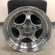 18 INCH FORGED WHEELS RIMS for PORSCHE 911 964 1989 - 1994 FORZA PERFORMANCE RH Alurad P-Rad Speedline Style 

We manufacture premium quality forged wheels rims for Porsche 911 964 1989 - 1994 in any design, size, color.

WHEEL SIZE:

Front: 18 x 8 ET 52
Rear: 18 x 9.5 ET 54
PCD: 5 x 130
CB: 71.6
Finish: Silver
Material: 6061-T6 Forged Aluminum
THIS WHEEL DESIGN CAN BE CUSTOM-MADE FOR YOUR CAR IN ANY SIZE AND COLOR OPTIONS
Available in monoblock, 2-piece, 3-piece, duoblock, beadlock
3D wheel renderings are 