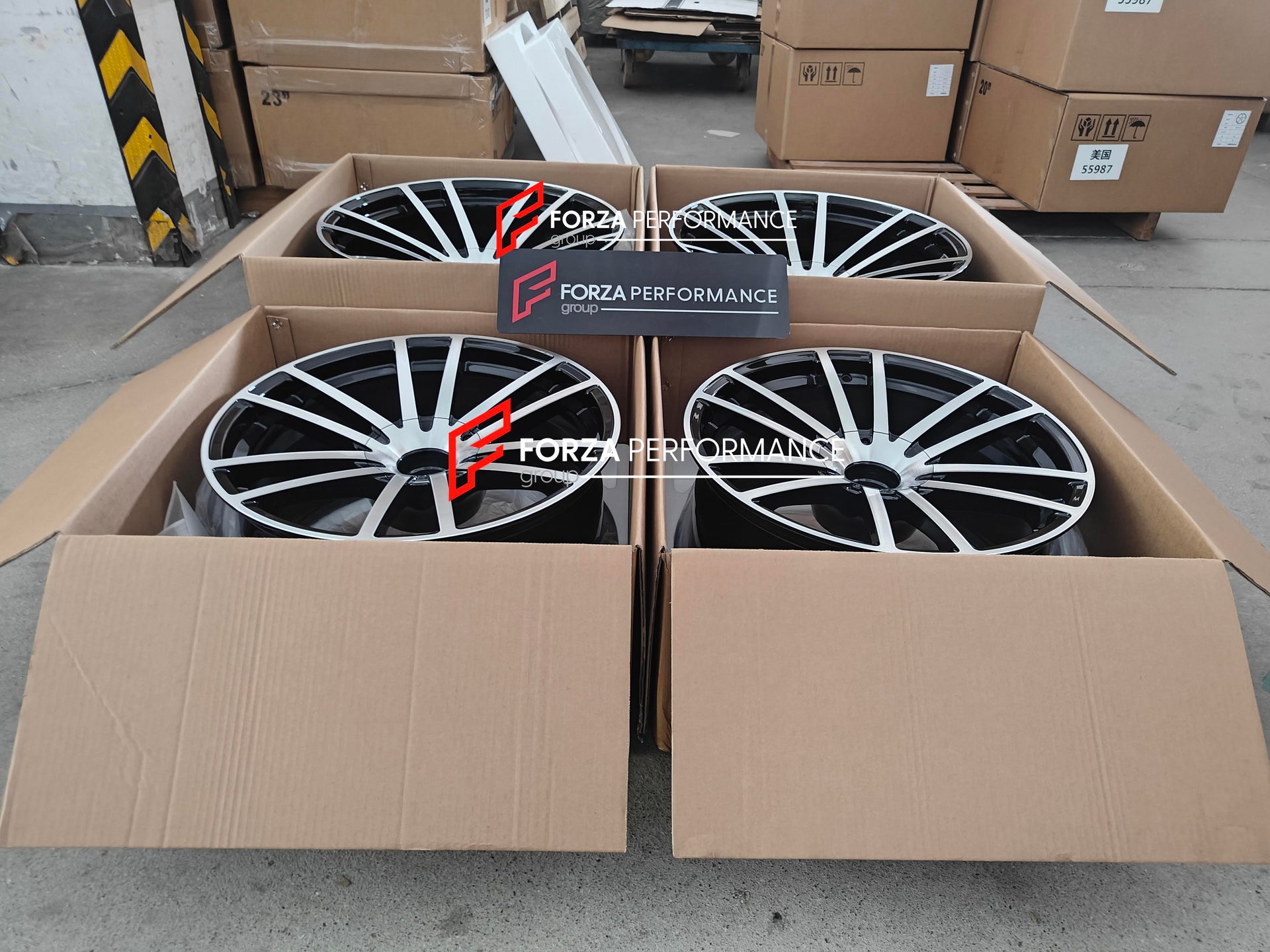 19 20 INCH FORGED WHEELS RIMS for MERCEDES BENZ SL550 2005 custom fit buy OEM Mercedes Benz SL65 AMG BLACK SERIES style design wheels
