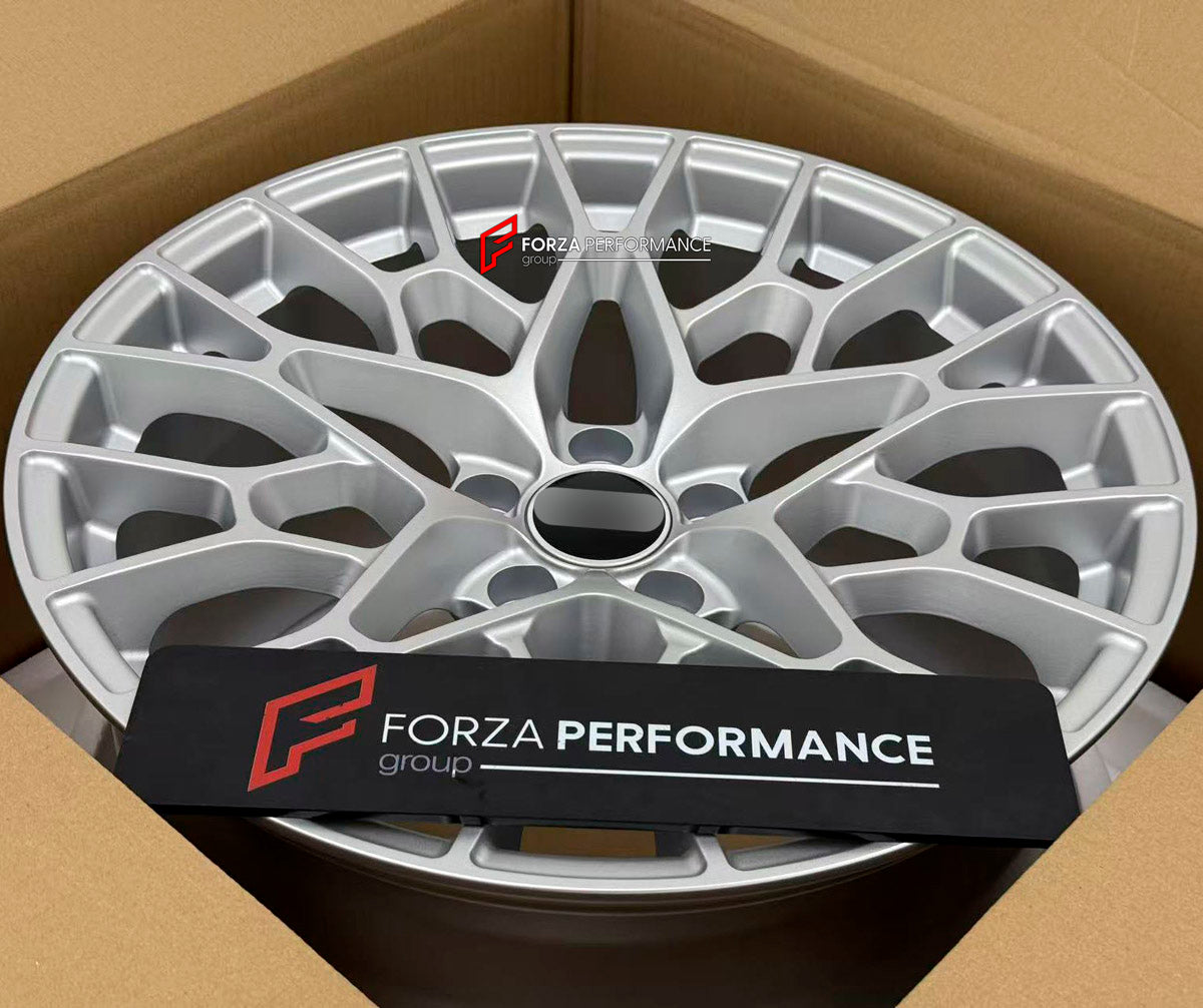 We manufacture premium quality forged wheels rims for Aston Martin V12 VANTAGE 2005 - 2017 in any design, size, color.

WHEEL SIZE:

Front: 19 x 9.0 ET 40
Rear: 19 x 11 ET 51
PCD: 5 x 114.3
CB: 68.1
Finish: Satin Silver
Material: 6061-T6 Forged Aluminum
THIS WHEEL DESIGN CAN BE CUSTOM-MADE FOR YOUR CAR IN ANY SIZE AND COLOR OPTIONS
Available in monoblock, 2-piece, 3-piece, duoblock, beadlock
3D wheel renderings are provided according to the exact dimensions and specifications requested by the client, ensuri