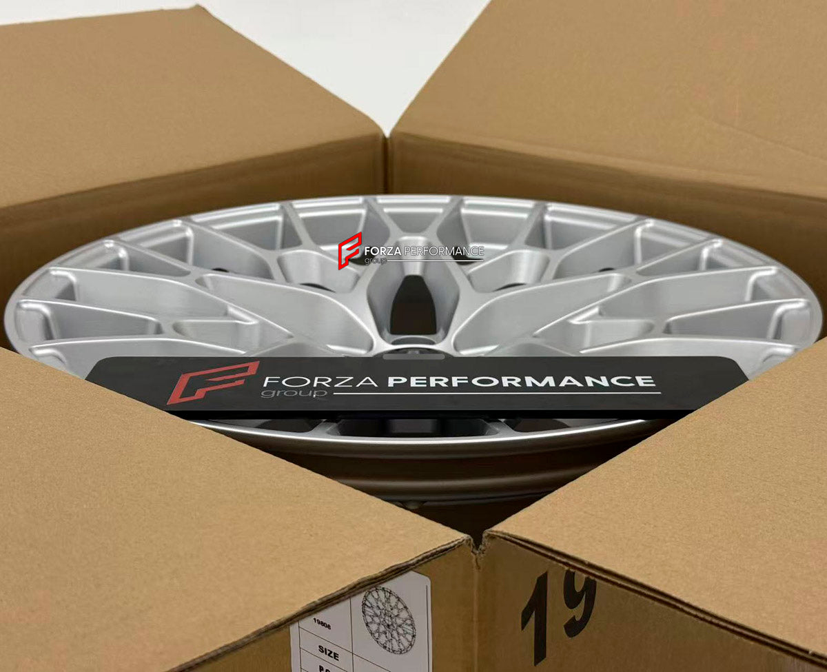 We manufacture premium quality forged wheels rims for Aston Martin V12 VANTAGE 2005 - 2017 in any design, size, color.

WHEEL SIZE:

Front: 19 x 9.0 ET 40
Rear: 19 x 11 ET 51
PCD: 5 x 114.3
CB: 68.1
Finish: Satin Silver
Material: 6061-T6 Forged Aluminum
THIS WHEEL DESIGN CAN BE CUSTOM-MADE FOR YOUR CAR IN ANY SIZE AND COLOR OPTIONS
Available in monoblock, 2-piece, 3-piece, duoblock, beadlock
3D wheel renderings are provided according to the exact dimensions and specifications requested by the client, ensuri
