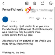 19 INCH FORZA FORGED WHEELS RIMS fit for FERRARI 348 TS 1989 custom fit OEM FERRARI 458 ITALIA SPYDER