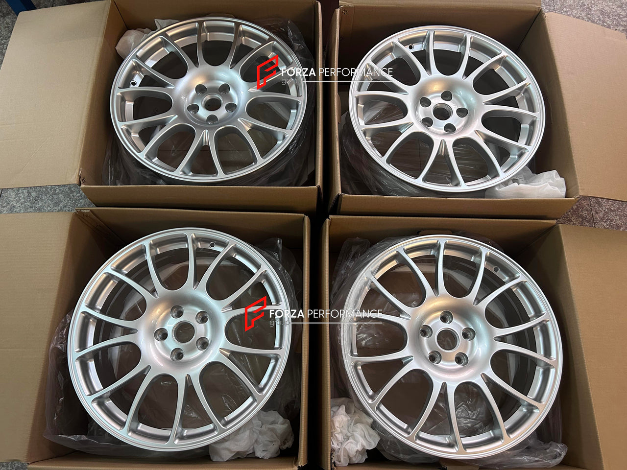19 INCH FORGED WHEELS RIMS for FERRARI 430 SPIDER FORZA PERFORMANCE custom fit 360 challenge wheels
