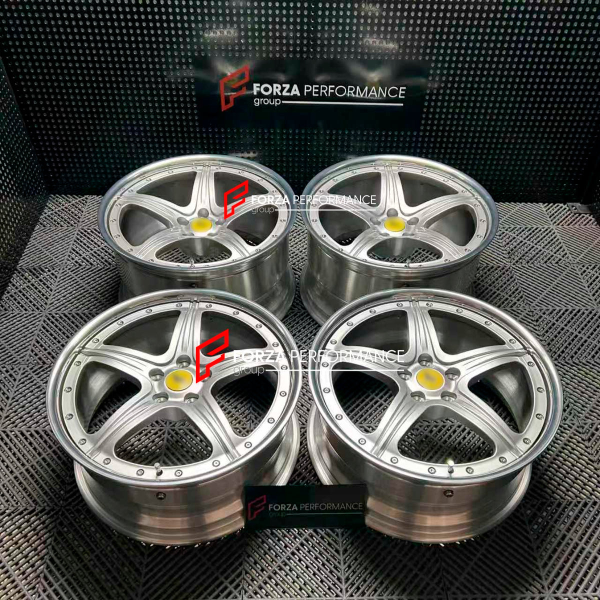 19 INCH FORGED WHEELS RIMS for FERRARI 575M MARANELLO 2005 SUPERAMERICA Forza Performance custom fit buy OEM BBS modular style design wheels