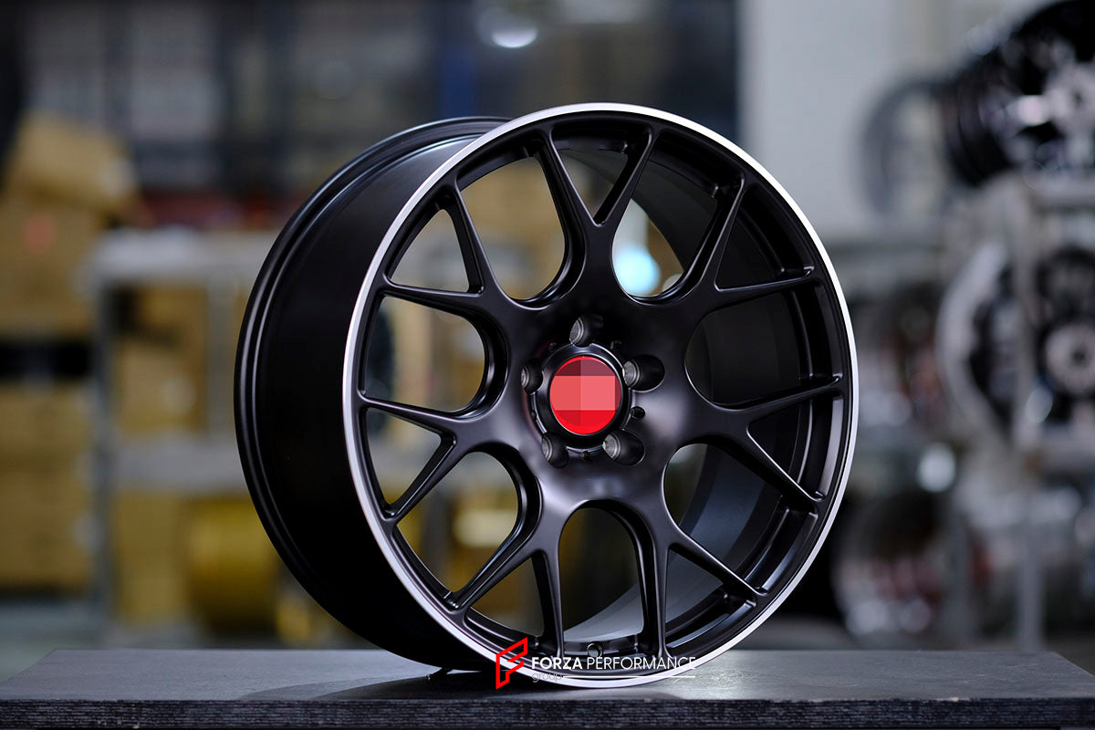We manufacture premium quality forged wheels for FORD MUSTANG SHELBY GT350R in any design, size, color.

Wheels size: 19 x 11.5 ET 55

Finishing: Matte Black

THIS WHEEL DESIGN CAN BE CUSTOM-MADE FOR YOUR CAR IN ANY SIZE AND COLOR OPTIONS
Available in monoblock, 2-piece, 3-piece, duoblock, beadlock
3D wheel renderings are provided according to the exact dimensions and specifications requested by the client, ensuring proper fitment for their car prior to production

OPTIONS:

Brushed, polished, chrome, dual-