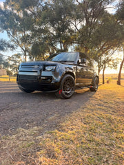 We manufacture premium quality forged wheels rims for Land Rover Defender L663 2019+ in any design, size, color.

WHEEL SIZE:

Front: 19 x 8.0 ET 31.5
Rear: 19 x 8.0 ET 31.5
PCD: 5 x 120
CB: 72.56
Weight: 14.50
Finish: Matte Black with Tint Machined Face
Material: 6061-T6 Forged Aluminum


THIS WHEEL DESIGN CAN BE CUSTOM-MADE FOR YOUR CAR IN ANY SIZE AND COLOR OPTIONS
Available in monoblock, 2-piece, 3-piece, duoblock, beadlock
3D wheel renderings are provided according to the exact dimensions and specifica