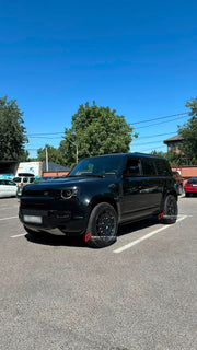 We manufacture premium quality forged wheels rims for Land Rover Defender L663 2019+ in any design, size, color.

WHEEL SIZE:

Front: 19 x 8.0 ET 31.5
Rear: 19 x 8.0 ET 31.5
PCD: 5 x 120
CB: 72.56
Weight: 14.50
Finish: Matte Black with Tint Machined Face
Material: 6061-T6 Forged Aluminum


THIS WHEEL DESIGN CAN BE CUSTOM-MADE FOR YOUR CAR IN ANY SIZE AND COLOR OPTIONS
Available in monoblock, 2-piece, 3-piece, duoblock, beadlock
3D wheel renderings are provided according to the exact dimensions and specifica