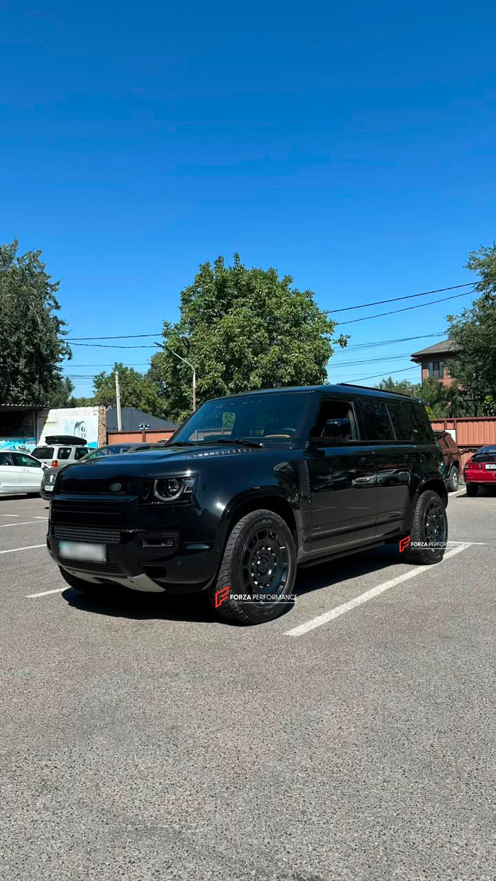We manufacture premium quality forged wheels rims for Land Rover Defender L663 2019+ in any design, size, color.

WHEEL SIZE:

Front: 19 x 8.0 ET 31.5
Rear: 19 x 8.0 ET 31.5
PCD: 5 x 120
CB: 72.56
Weight: 14.50
Finish: Matte Black with Tint Machined Face
Material: 6061-T6 Forged Aluminum


THIS WHEEL DESIGN CAN BE CUSTOM-MADE FOR YOUR CAR IN ANY SIZE AND COLOR OPTIONS
Available in monoblock, 2-piece, 3-piece, duoblock, beadlock
3D wheel renderings are provided according to the exact dimensions and specifica