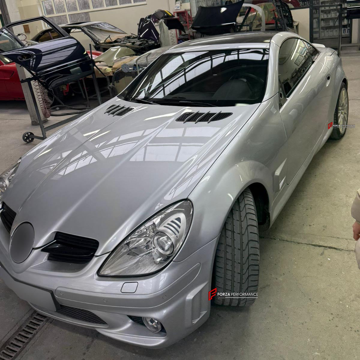 19 INCH FORGED WHEELS RIMS for MERCEDES BENZ SLK55 AMG R171 2005 custom fit OEM BLACK SERIES WHEELS