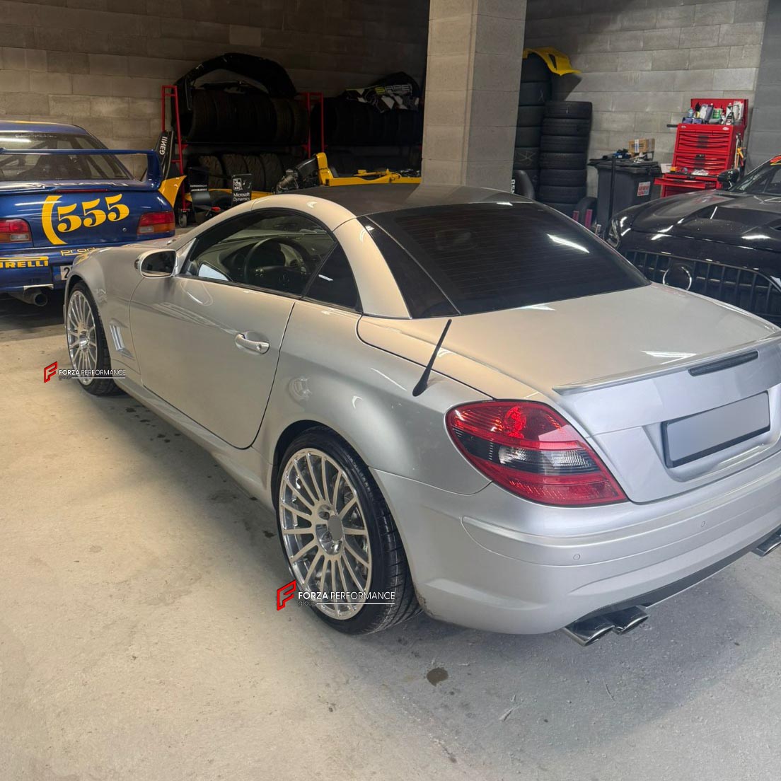19 INCH FORGED WHEELS RIMS for MERCEDES BENZ SLK55 AMG R171 2005 custom fit OEM BLACK SERIES WHEELS