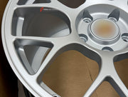 We manufactured premium quality forged wheels rims for our client's Porsche 911 997.2 S Cabriolet 2008 - 2013 with the following specifications:

WHEEL SIZE:

Front: 19 x 9 ET 50
Rear: 19 x 11.5 ET 65
PCD: 5 x 130
CB: 71.6
Finish: Satin Silver
Material: 6061-T6 Forged Aluminum
THIS WHEEL DESIGN CAN BE CUSTOM-MADE FOR YOUR CAR IN ANY SIZE AND COLOR OPTIONS
Available in monoblock, 2-piece, 3-piece, duoblock, beadlock
3D wheel renderings are provided according to the exact dimensions and specifications request
