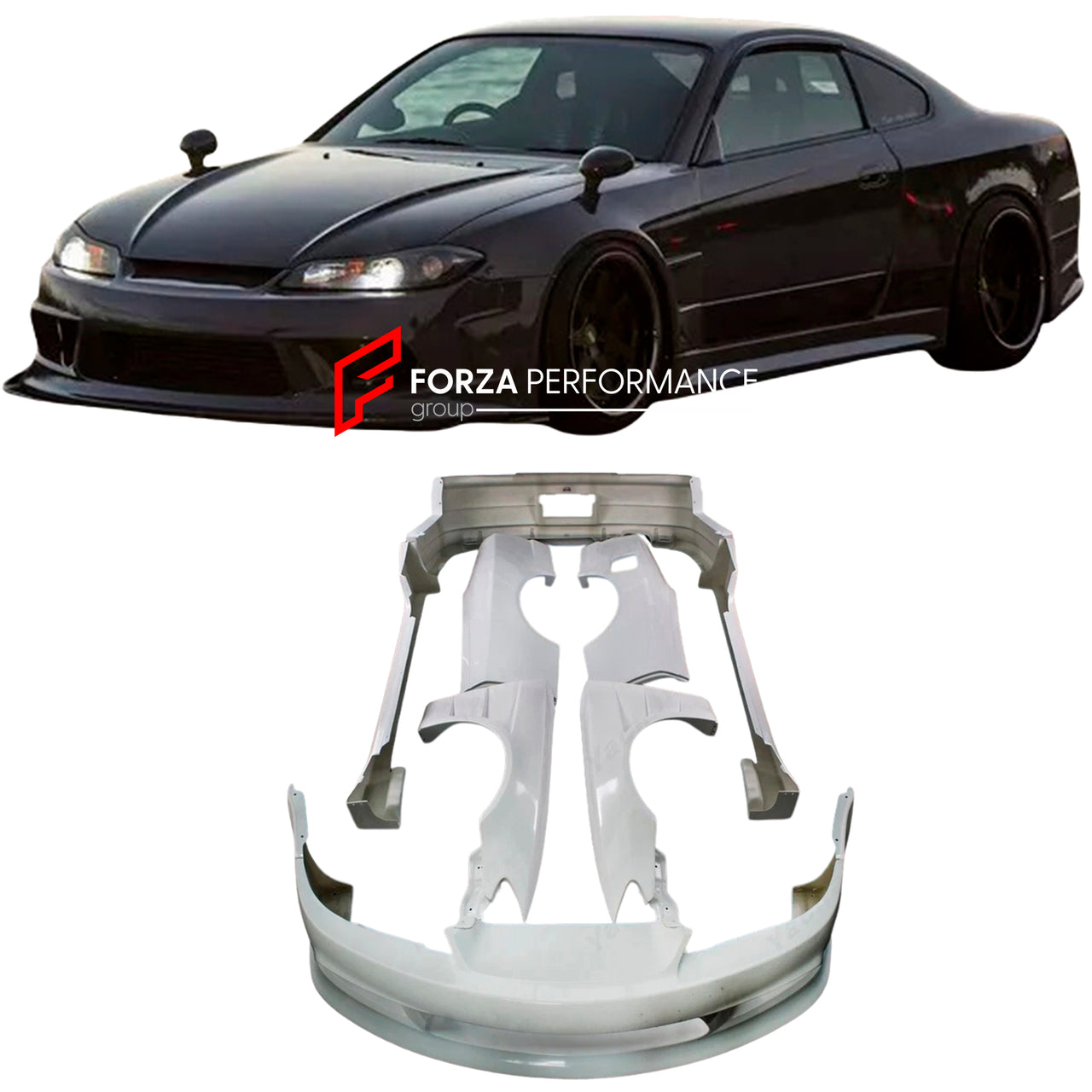 


WIDE BODY KIT for NISSAN SILVIA S15 1999 - 2002

Set includes:

Front Bumper
Front Fenders
Side Skirts
Fender Flares
Rear Bumper

Material: Fiber Glass

NOTE: Professional installation is required

Why “Contact Us for Pricing”?

We don’t display fixed prices because our goal is to offer you the most competitive deal possible. Product costs often decrease over time, and by requesting a quote, you’ll receive our most up-to-date price on market.

SECURED PAYMENT METHODS&nbsp;
PayPal (+4.4% fee)
Visa / Maste