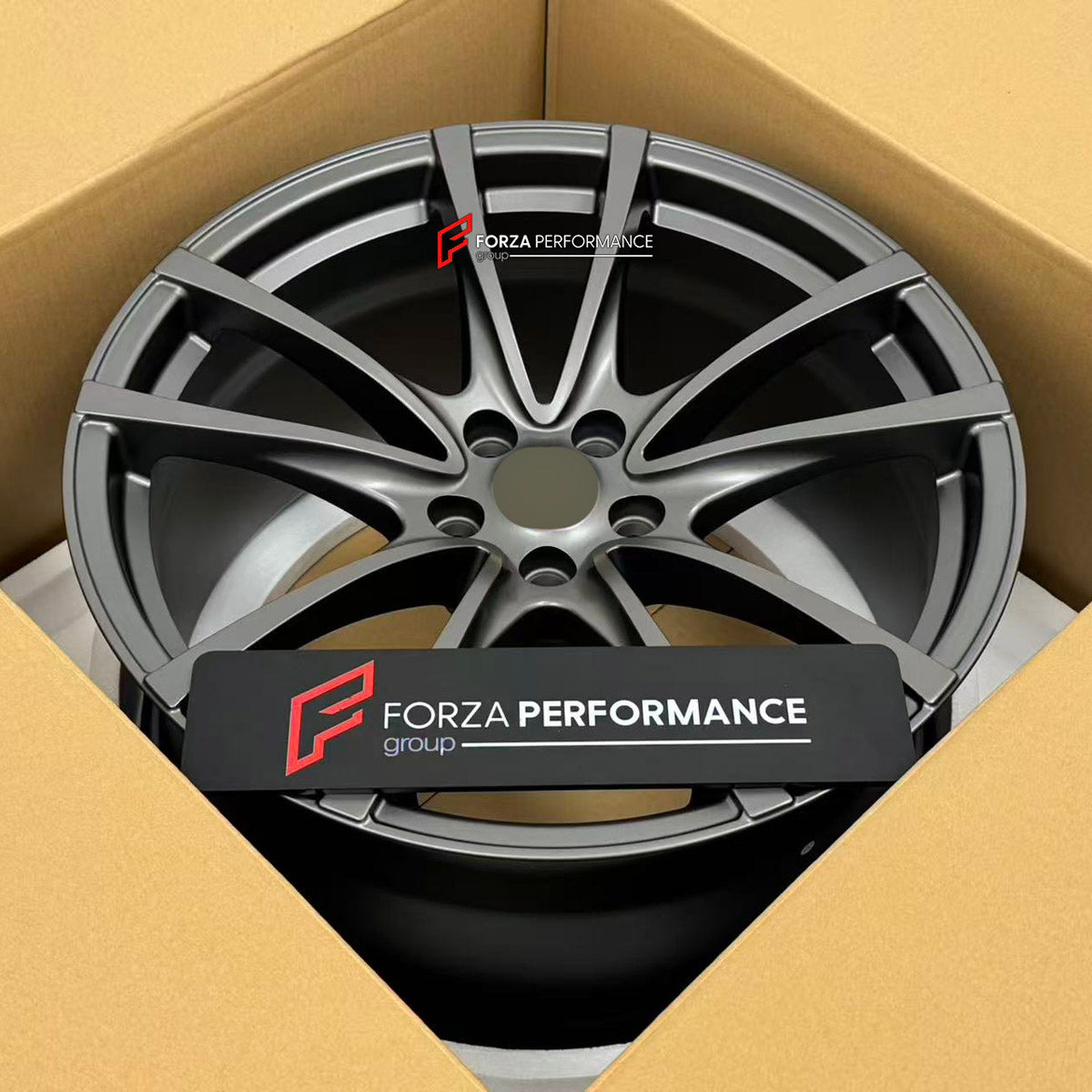 We manufactured premium quality forged wheels rims for our client's Ferrari F430 2004 - 2009 with the following specifications:

WHEEL SIZE:

Front: 19 x 8 ET 22
Rear: 19 x 10 ET 24
PCD: 5 x 108
CB: 67.1
Finish: Matte Gunmetal
Material: 6061-T6 Forged Aluminum
THIS WHEEL DESIGN CAN BE CUSTOM-MADE FOR YOUR CAR IN ANY SIZE AND COLOR OPTIONS
Available in monoblock, 2-piece, 3-piece, duoblock, beadlock
3D wheel renderings are provided according to the exact dimensions and specifications requested by the client,