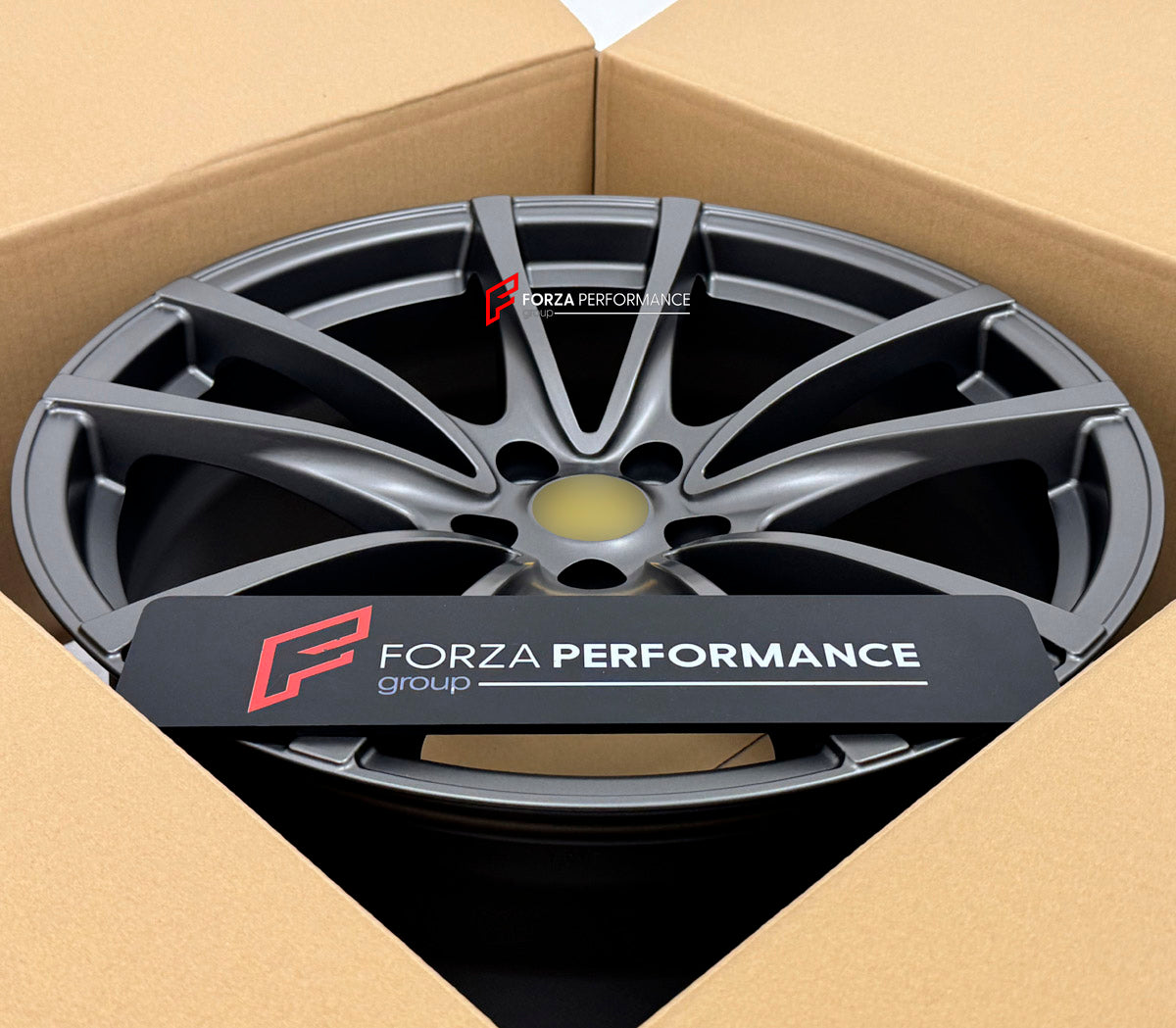 We manufactured premium quality forged wheels rims for our client's Ferrari F430 2004 - 2009 with the following specifications:

WHEEL SIZE:

Front: 19 x 8 ET 22
Rear: 19 x 10 ET 24
PCD: 5 x 108
CB: 67.1
Finish: Matte Gunmetal
Material: 6061-T6 Forged Aluminum
THIS WHEEL DESIGN CAN BE CUSTOM-MADE FOR YOUR CAR IN ANY SIZE AND COLOR OPTIONS
Available in monoblock, 2-piece, 3-piece, duoblock, beadlock
3D wheel renderings are provided according to the exact dimensions and specifications requested by the client,