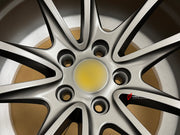 We manufactured premium quality forged wheels rims for our client's Ferrari F430 2004 - 2009 with the following specifications:

WHEEL SIZE:

Front: 19 x 8 ET 22
Rear: 19 x 10 ET 24
PCD: 5 x 108
CB: 67.1
Finish: Matte Gunmetal
Material: 6061-T6 Forged Aluminum
THIS WHEEL DESIGN CAN BE CUSTOM-MADE FOR YOUR CAR IN ANY SIZE AND COLOR OPTIONS
Available in monoblock, 2-piece, 3-piece, duoblock, beadlock
3D wheel renderings are provided according to the exact dimensions and specifications requested by the client,