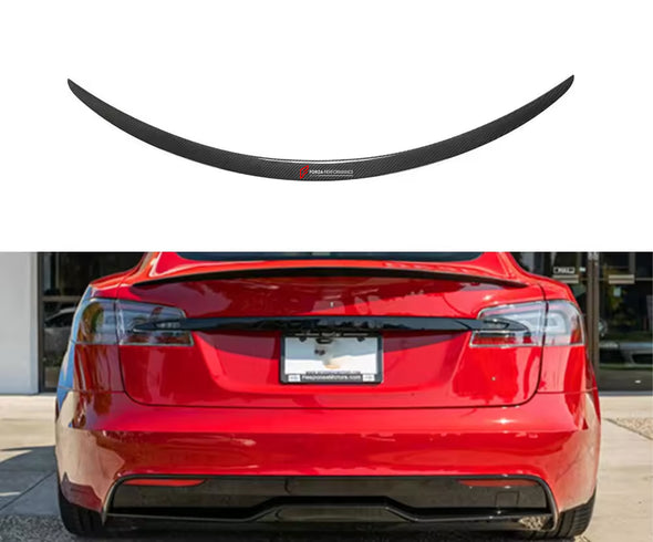 Carbon Fiber Spoiler for Tesla Model S Plaid 2012- 2022