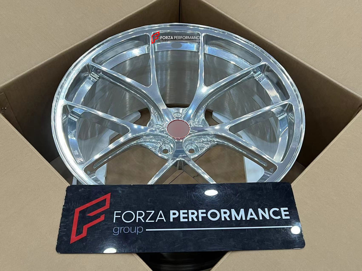 FORGED WHEELS RIMS FOR MCLAREN P47 SUV 2028+ Forza Performance custom fit buy Silver 5-Spoke style design wheels