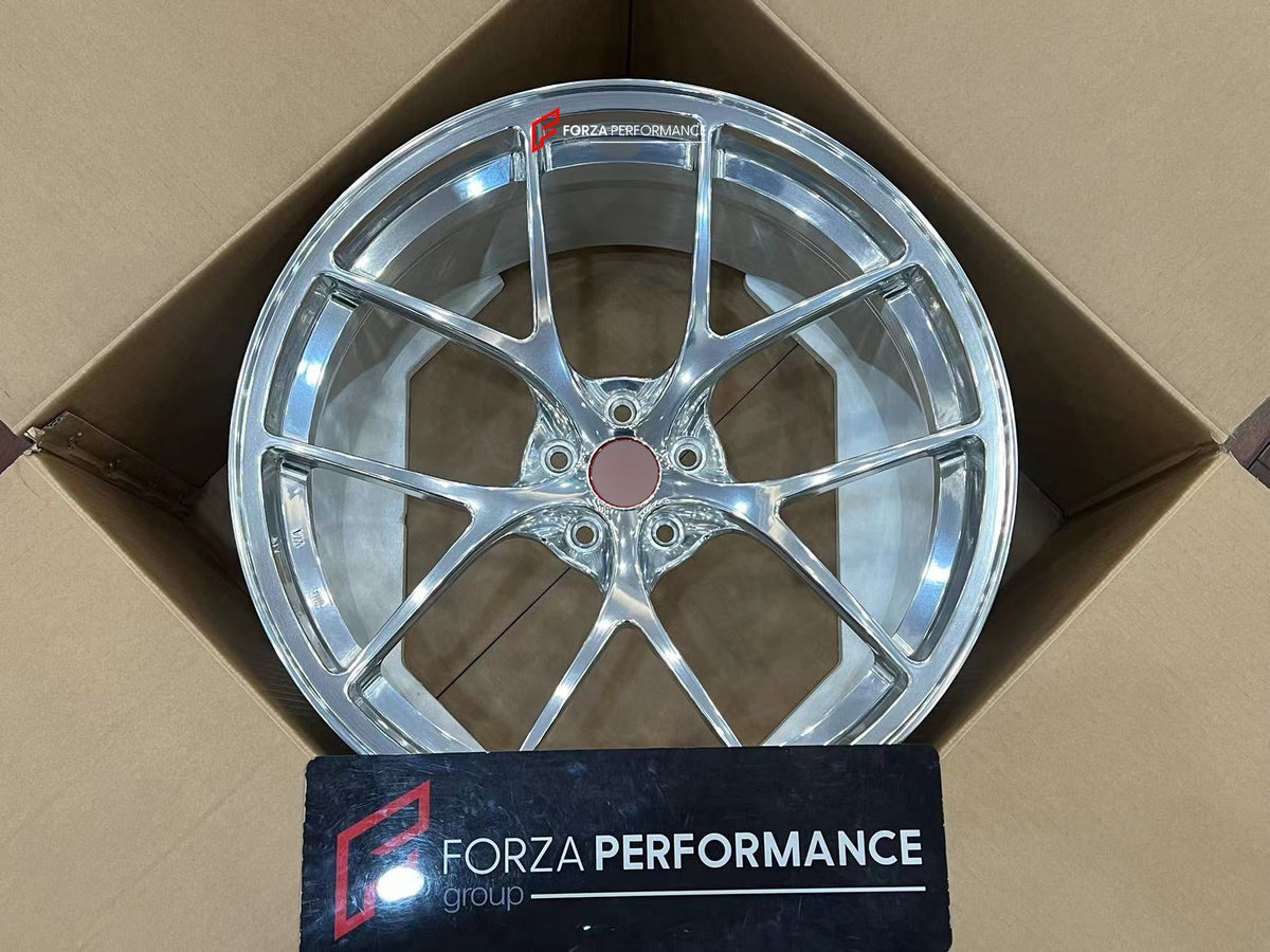 FORGED WHEELS RIMS FOR MCLAREN P47 SUV 2028+ Forza Performance custom fit buy Silver 5-Spoke style design wheels