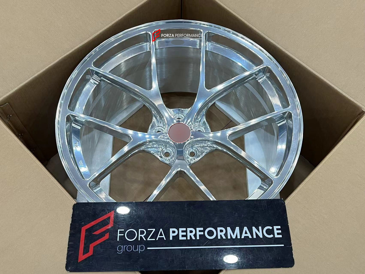 FORGED WHEELS RIMS FOR MCLAREN P47 SUV 2028+ Forza Performance custom fit buy Silver 5-Spoke style design wheels