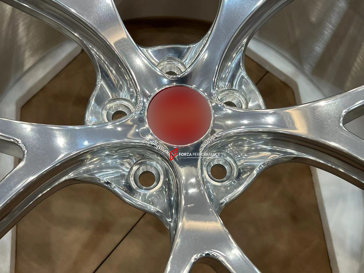 FORGED WHEELS RIMS FOR MCLAREN P47 SUV 2028+ Forza Performance custom fit buy Silver 5-Spoke style design wheels