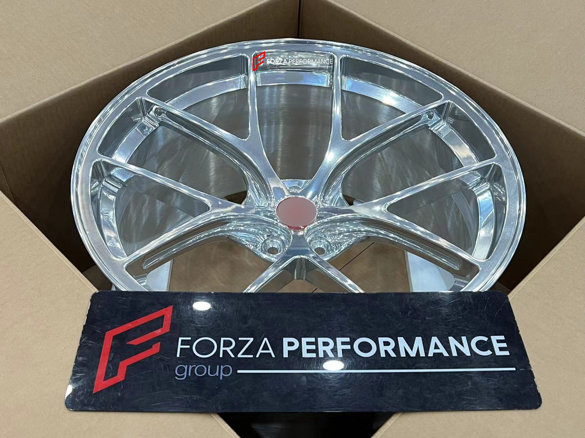 FORGED WHEELS RIMS FOR MCLAREN P47 SUV 2028+ Forza Performance custom fit buy Silver 5-Spoke style design wheels