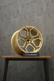FORGED WHEELS RIMS FOR MCLAREN P47 SUV 2028+ Forza Performance custom fit buy Gold Y-Spoke style design wheels