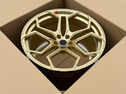FORGED WHEELS RIMS FOR MCLAREN P47 SUV 2028+ Forza Performance custom fit buy Gold Y-Spoke style design wheels