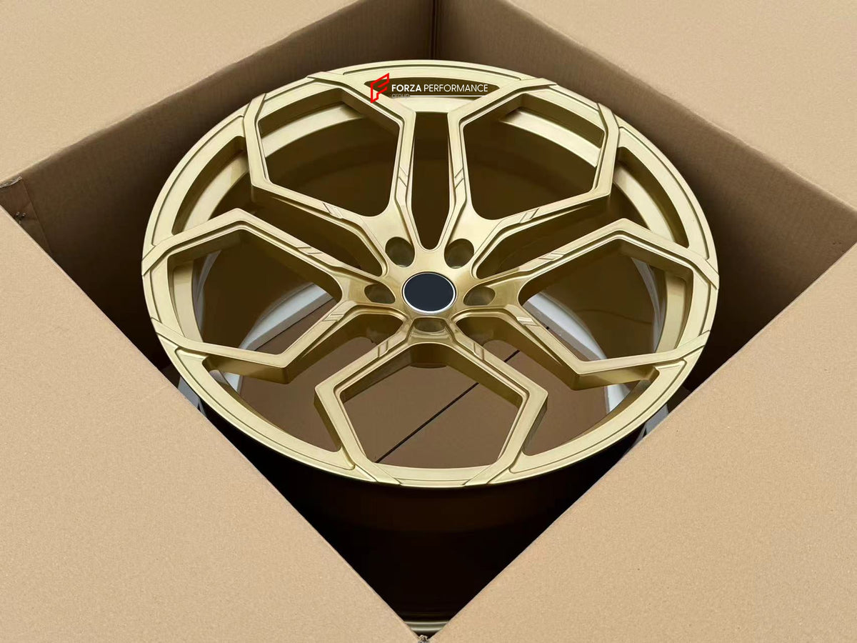 FORGED WHEELS RIMS FOR MCLAREN P47 SUV 2028+ Forza Performance custom fit buy Gold Y-Spoke style design wheels