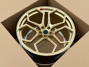 FORGED WHEELS RIMS FOR MCLAREN P47 SUV 2028+ Forza Performance custom fit buy Gold Y-Spoke style design wheels