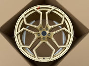 FORGED WHEELS RIMS FOR MCLAREN P47 SUV 2028+ Forza Performance custom fit buy Gold Y-Spoke style design wheels