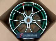 FORGED WHEELS RIMS FOR PORSCHE CONCEPT MISSION X 2027 Forza Performance custom fit buy OEM Porsche 911 992.2 GT3 Touring Ocelot Centerlock style design wheels