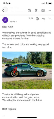 20 21 INCH CENTERLOCK FORGED WHEELS RIMS for PORSCHE 991 992.1 GT3 2021 custom fit OEM 992 GT3