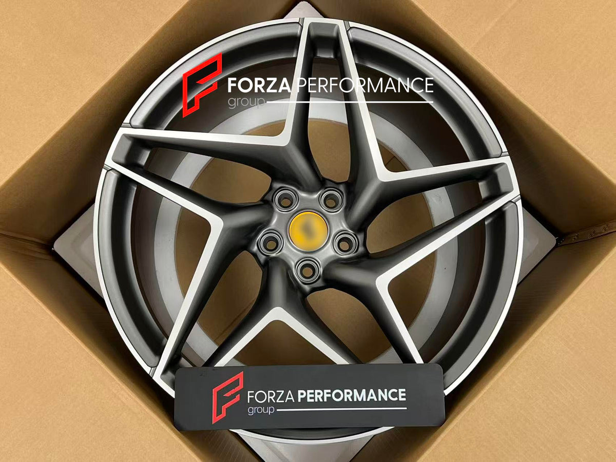 20 21 INCH FORGED WHEELS RIMS for FERRARI 296 GT3 GTB GTS SPECIALE 2026 custom fit buy OEM Ferrari F8 Tributo style design wheels