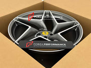 20 21 INCH FORGED WHEELS RIMS for FERRARI 296 GT3 GTB GTS SPECIALE 2026 custom fit buy OEM Ferrari F8 Tributo style design wheels